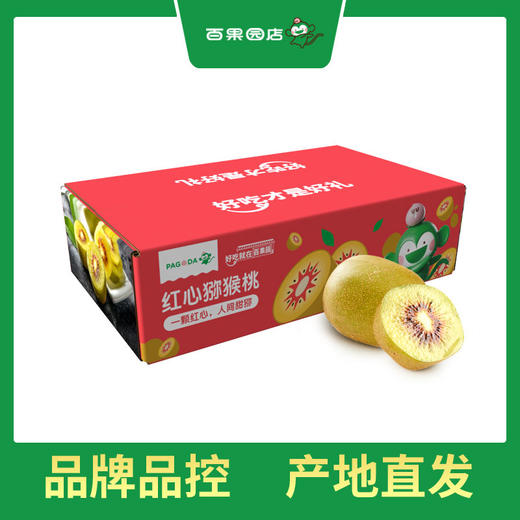 百果园 红心猕猴桃24粒礼盒装（中果，单果70g-90g） 商品图6