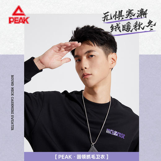 匹克2023秋季新款潮流系列圆领抓毛卫衣DF633560 商品图0