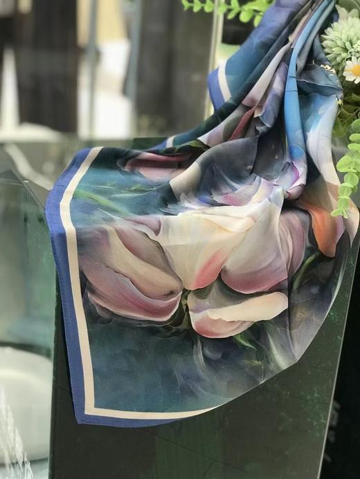 优品堂【花魁方巾】90*90桑蚕丝方巾 商品图8