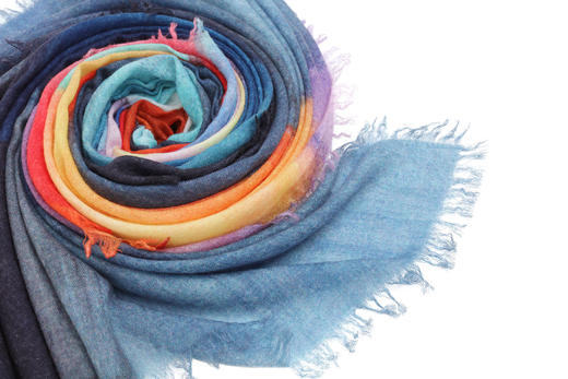  羊绒印花艺术披肩王孙游系列 SJF93P579D 商品图2