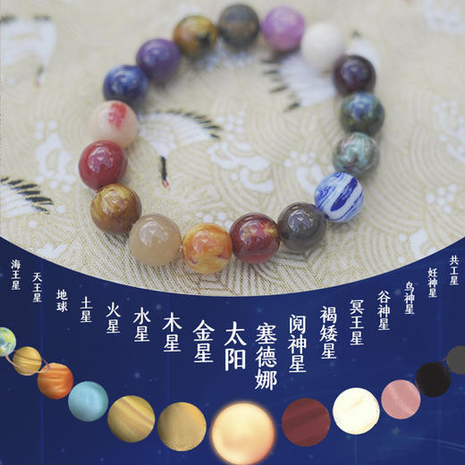 宇宙星球手链行星星空石天然石珠子手串 商品图0