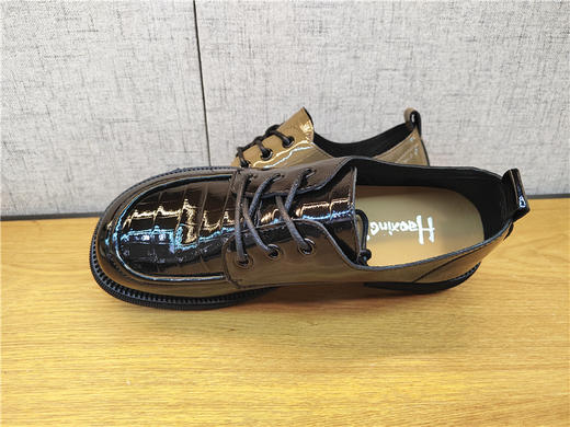 2022豪行春季新款22101502真皮时尚休闲低跟女鞋单鞋皮鞋专柜正品 商品图3