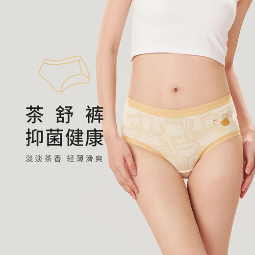 都市丽人健康系列莫代尔木代尔系列中腰平角女士内裤LK35K1 商品图0
