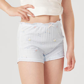 都市丽人眯雅佳基础系列人棉螺纹女童平角内裤儿童内裤JK3209