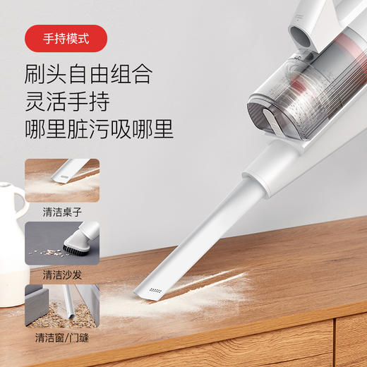 德尔玛吸尘器家用小型大吸力强力大功率手持式多用猫毛地毯吸尘机DX888 商品图2
