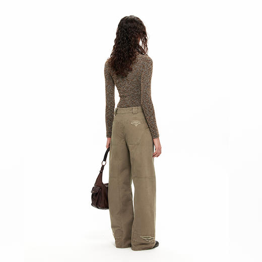 NUTH“颗粒噪点”｜长袖针织衫女修身显瘦拉链开衫上衣 商品图3