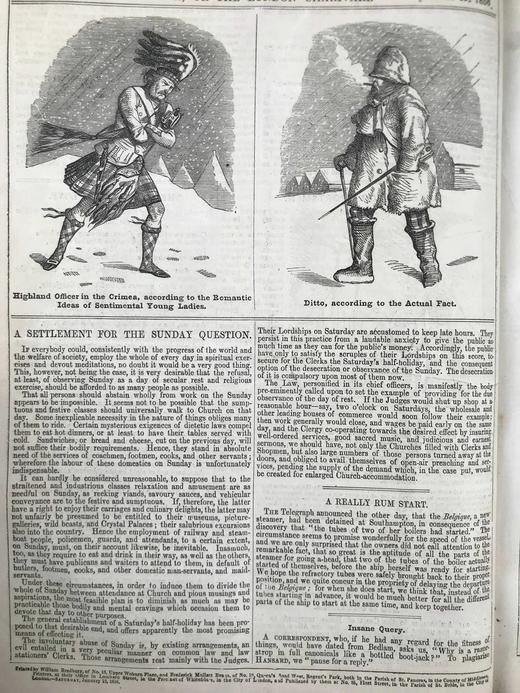 1856年 英国讽刺漫画杂志《笨拙》 数百幅插图 真皮精装16开 商品图12