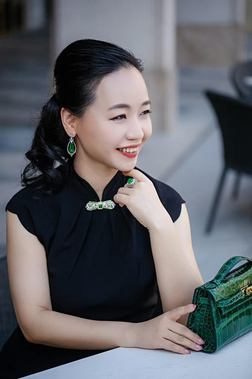 【荣耀】绿翠彩宝胸针-XZ12201057 商品图6