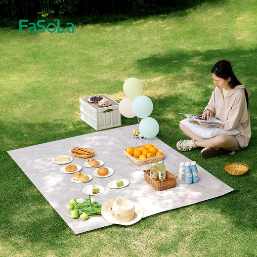 FaSoLa 野餐垫防潮布户外露营野炊地垫加厚防水便携草坪沙滩春游垫 商品图1