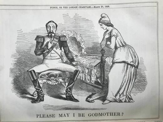 1856年 英国讽刺漫画杂志《笨拙》 数百幅插图 真皮精装16开 商品图8