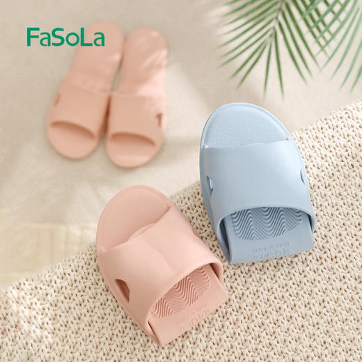 FaSoLa 可折叠拖鞋女便携式旅行沙滩鞋出差酒店洗澡防滑一次性拖鞋 商品图3