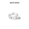 lost in echo绳结游戏系列II设计感轻奢小众珐琅扣带镶嵌锆石戒指 商品缩略图3