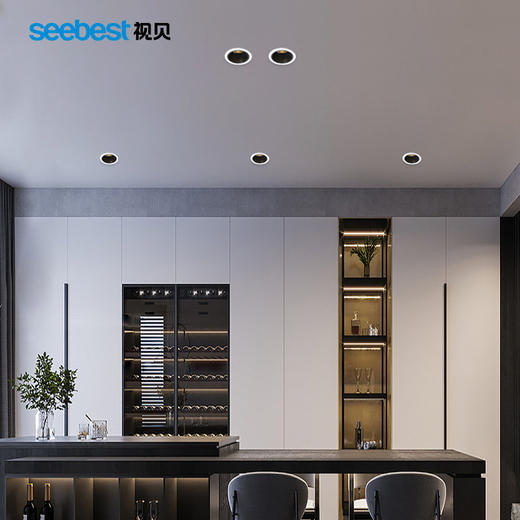 星瑶洗墙灯/SN-TD-9W /深灰色+砂黑杯 商品图2