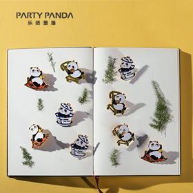 乐活熊猫懒熊猫徽章