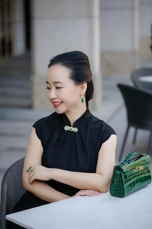 【荣耀】绿翠彩宝胸针-XZ12201057 商品图5