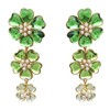 北京仓｜Gripoix Paris-Classic Big Flower-绿色 花朵 巴洛克 琉璃 耳环［法国设计师］ 商品缩略图1