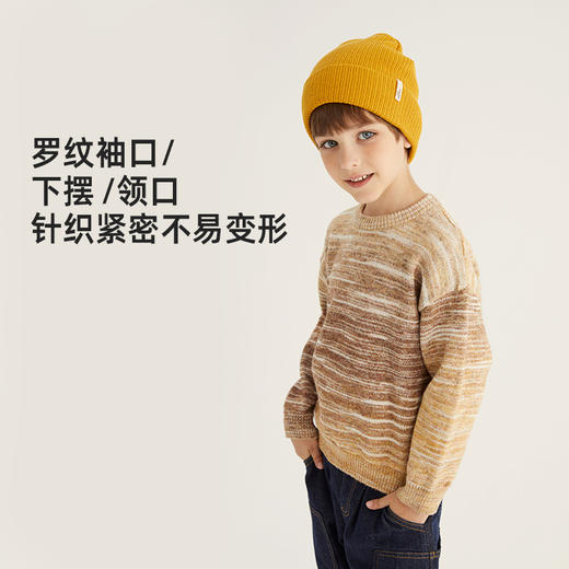 【轻盈保暖又独特】圆领渐变格调毛衣PQMY2301 商品图2