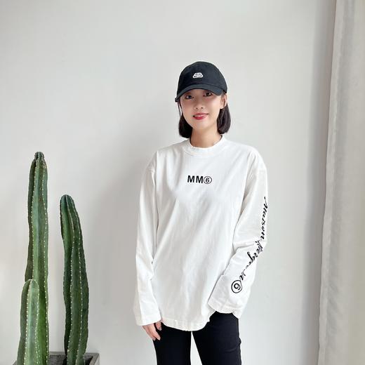 早秋新款手臂字母印花圆领宽松长袖T恤卫衣男女同款 商品图0