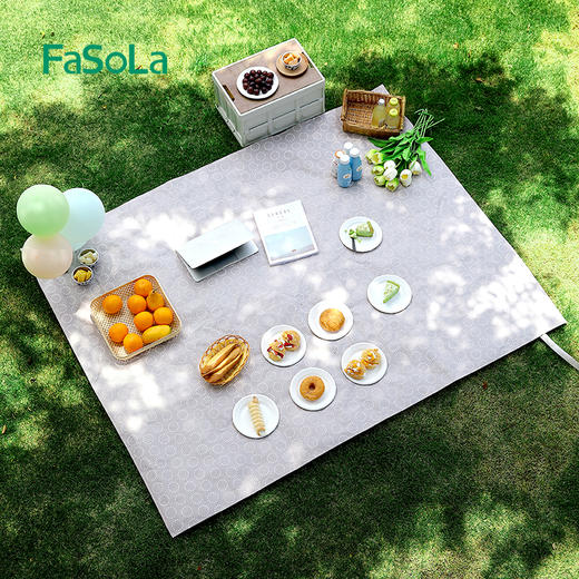 FaSoLa 野餐垫防潮布户外露营野炊地垫加厚防水便携草坪沙滩春游垫 商品图4