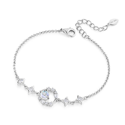 KADER卡蒂罗  陶白白推荐 冥王星与卡戎手链 S925银小众设计百搭配饰 送女生女款七夕情人节简约礼物 商品图2