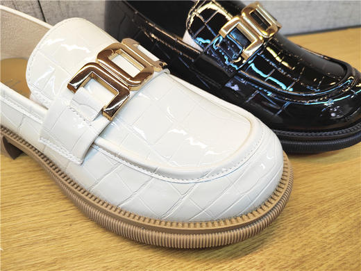 豪行春季新款22101501真皮时尚休闲低跟女鞋单鞋皮鞋专柜正品 商品图3