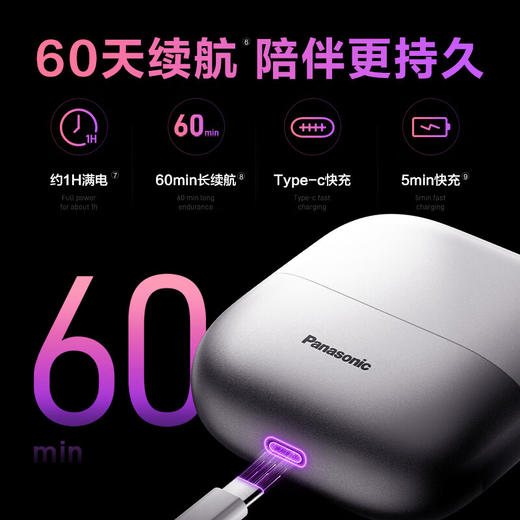 松下（Panasonic）小方盒迷你电动剃须刀便携式刮胡刀进口往复式3刀头男士差旅生日七夕情人节礼物送男友老公CM30白 商品图7