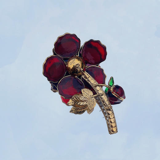 订购6个月到｜Gripoix Paris-Pop Glamour Statement-复古 琉璃 胸针［法国设计师］ 商品图3