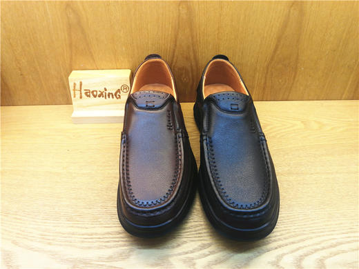 豪行秋冬新款11315910纯皮牛皮商务休闲男鞋单鞋皮鞋专柜正品 商品图2