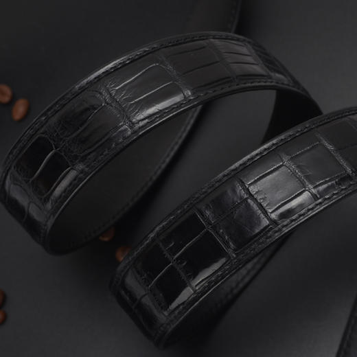 【自营】PLOVER香港啄木鸟鳄鱼肚皮自动扣皮带GDE36AK34-BA-G1 商品图5