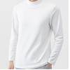 半身缘男装 秋季慵懒风半高领加绒长袖加厚针织衫打底衫6608 商品缩略图1
