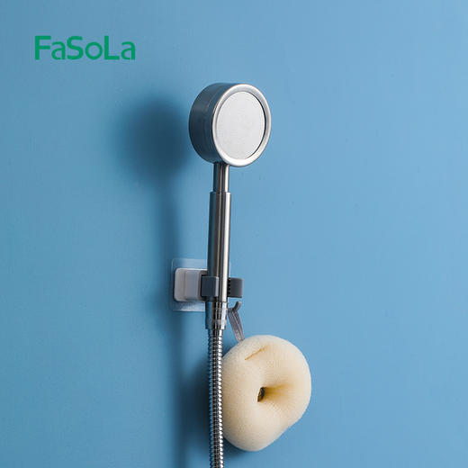 FaSoLa 拖把壁挂夹扫把挂钩固定架拖布免打孔卫生间多功能置物架神器 商品图5