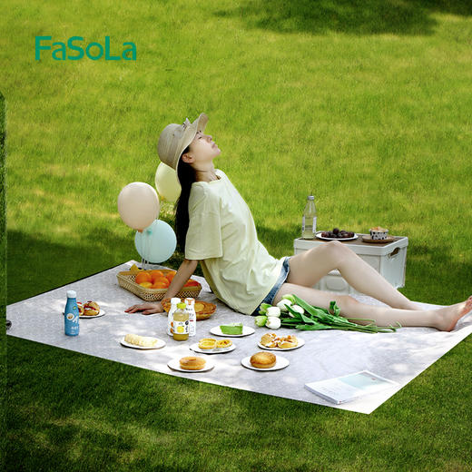 FaSoLa 野餐垫防潮布户外露营野炊地垫加厚防水便携草坪沙滩春游垫 商品图5