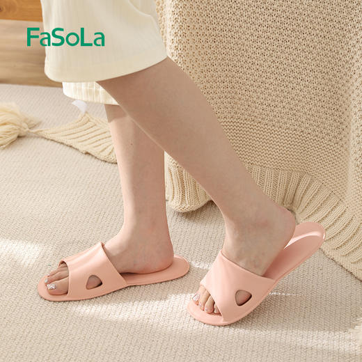 FaSoLa 可折叠拖鞋女便携式旅行沙滩鞋出差酒店洗澡防滑一次性拖鞋 商品图7
