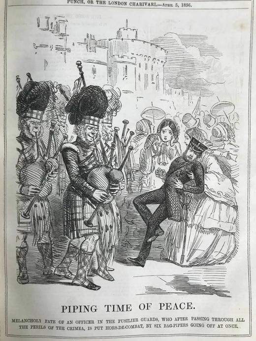 1856年 英国讽刺漫画杂志《笨拙》 数百幅插图 真皮精装16开 商品图7