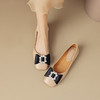 真皮方头蝴蝶结，复古休闲平底鞋OFSM-OF6786 商品缩略图9