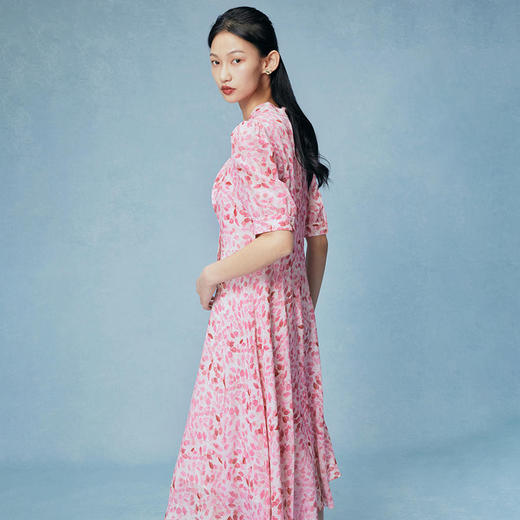 海棠印花连衣裙 商品图2