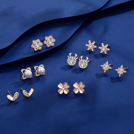 【浪漫七夕好礼】星期恋人耳钉 一周不重样 每天不一样的爱意 轻松搭配 精美礼盒装 商品图4