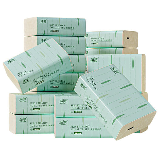 「5层加厚！12包装」蓝漂12包本色抽纸 4D气垫压花5层居家日用实惠装抽纸巾面巾纸清洁工具 商品图4