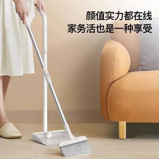 德尔玛扫把簸箕套装家用扫帚组合地板清洁不沾头发粉尘DEM-QJ60 商品图2