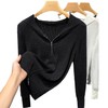 时尚百搭，连帽针织开衫女薄款长袖打底衫早秋新款带帽拉链上衣SG-6395ADYJ 商品缩略图4