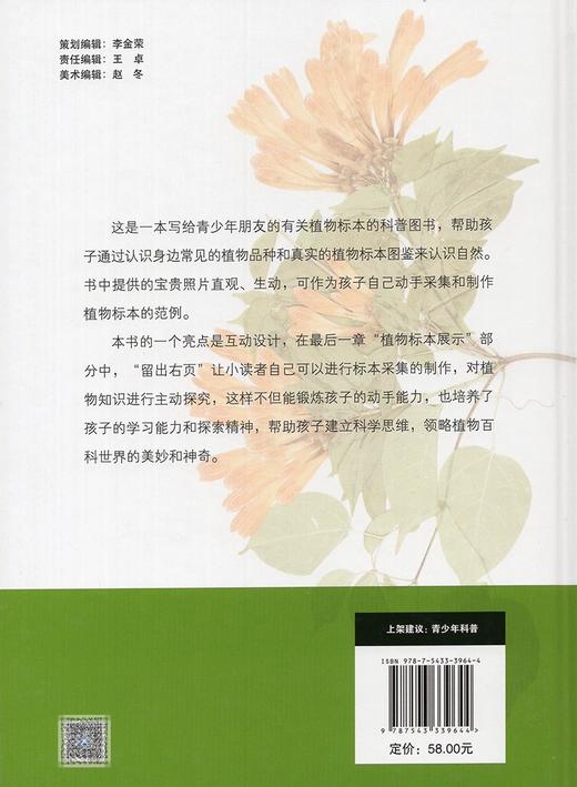 我的第一本植物标本集青少年科学蒲公英工作室编著 植物 标本制作青少年读物 商品图1