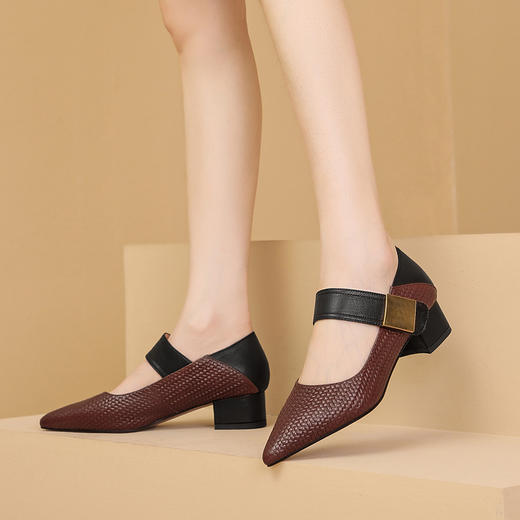 时尚拼接，气质百搭单鞋GLS690 商品图5