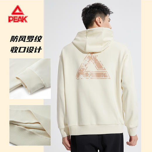 匹克2023秋季新款潮流系列男款连帽抓毛卫衣DF633550 商品图4