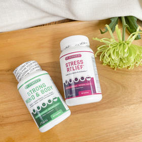 【舒缓身心  提升 专注力 睡mian】舒压锭+心悦宝 90粒/瓶 Cell-IQ汉拿博士 美国