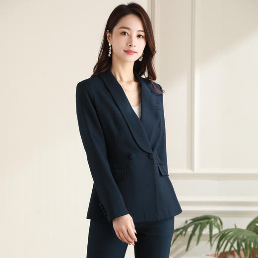 【简约精致】罗蒙女式西服商务通勤经典百搭舒适长袖西服外套女 商品图5