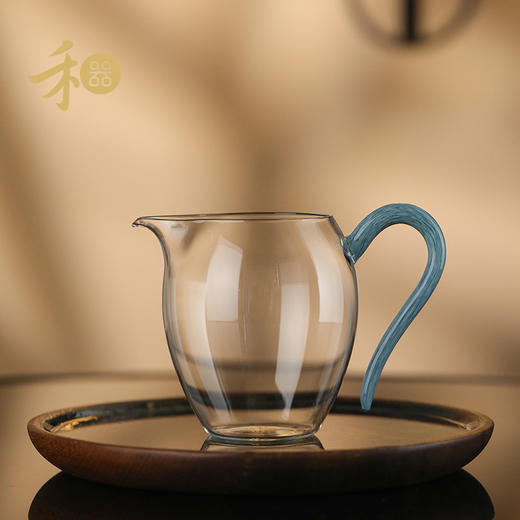 禾器凤仪·怡然茶海 手工公道杯高档耐热防烫玻璃分茶器具碧彩栗彩 商品图8
