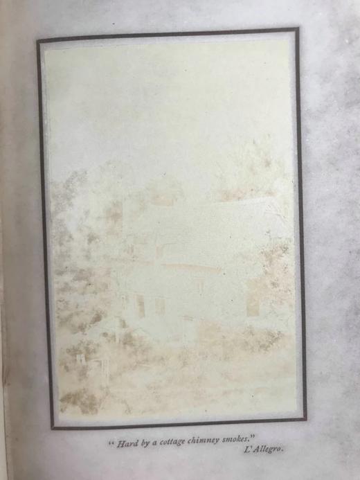 约19世纪后期 弥尔顿诗集 6幅手工贴图 漆布精装32开 商品图7