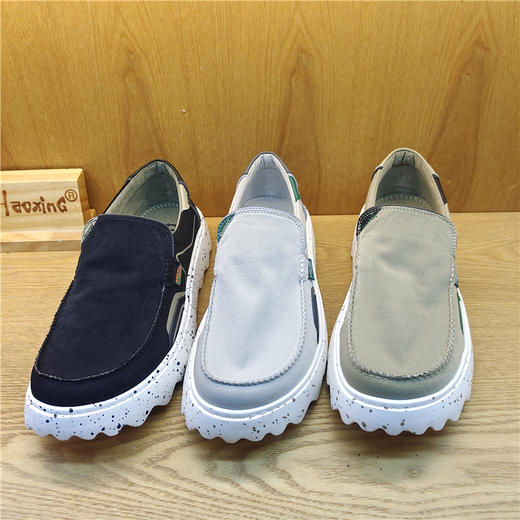 2022豪行春季新款12171703专柜正品运动休闲男鞋单鞋布鞋超轻 商品图2