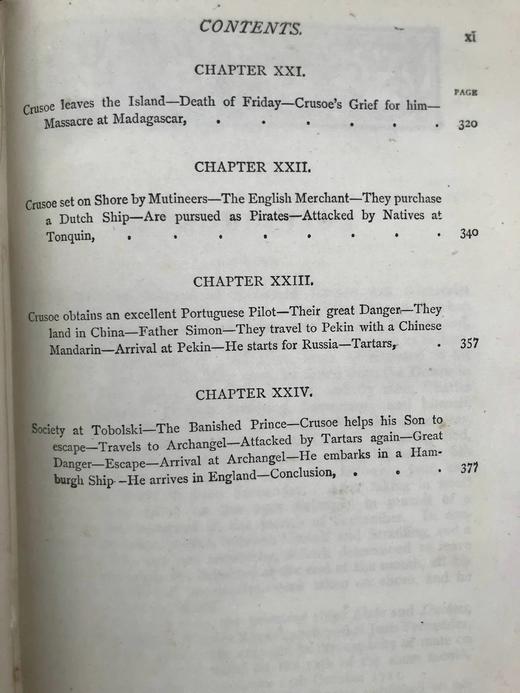 约19世纪后期 鲁宾逊漂流记 约10余幅插图 漆布精装32开 商品图6