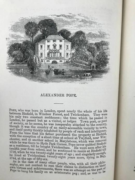 1894年 英国诗人们的故居与故土 数十幅插图 漆布精装32开 商品图13